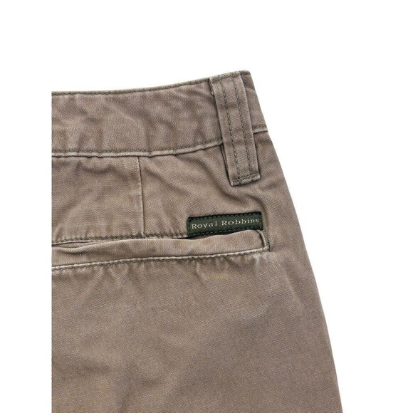 VTG Y2K Royal Robbins Pants 100% Cotton Gorpcore Outdoor Hiking Mushroom Brown 2 - Picture 15 of 16